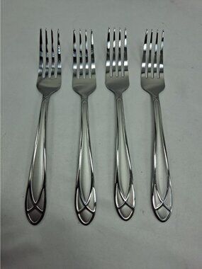 Pfaltzgraff Mirage Frost Stainless Dinner Forks -Set of 4-